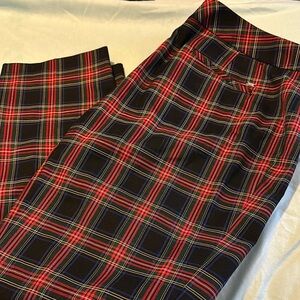 Tommy Hilfiger Red and Black Dress Pants